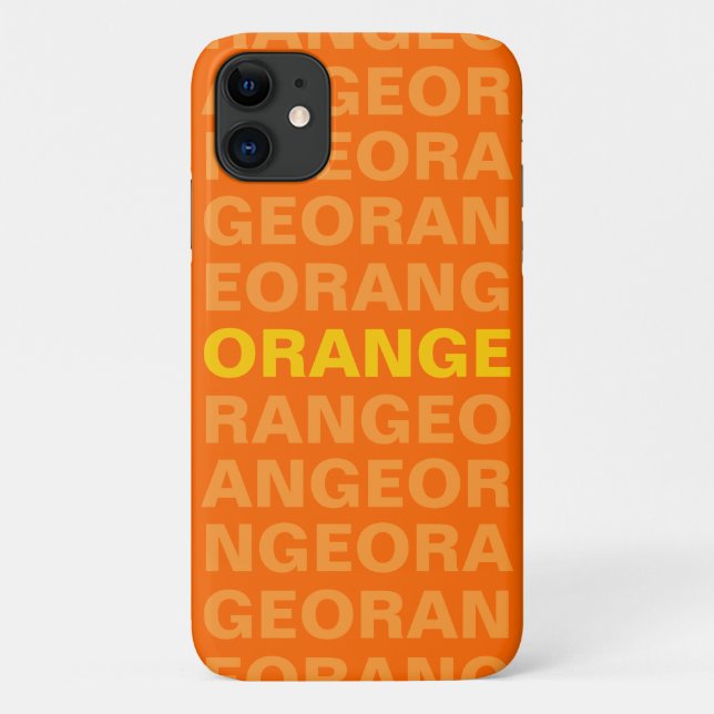 Capa Para iPhone 11 Caso ORANGE iPhone 11 (Verso)
