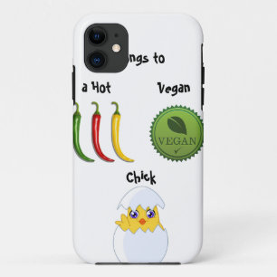 Capa Para iPhone 11 Caso quente do iPhone 5 do pintinho do Vegan