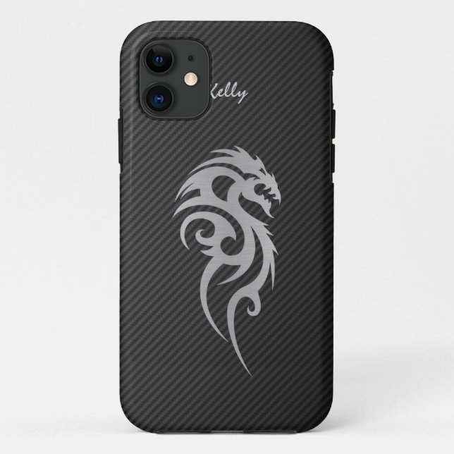 Capa Para iPhone 11 Caso tribal de prata do iPhone 5 do tatuagem do (Verso)