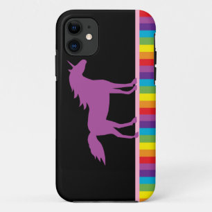 Capa Para iPhone 11 Caso Unicorn e Rainbow iPhone 5