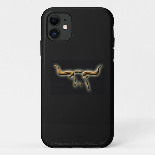 Capa Para iPhone 11 Caso Universal do iPhone5 Simples Longhorn (Verso)