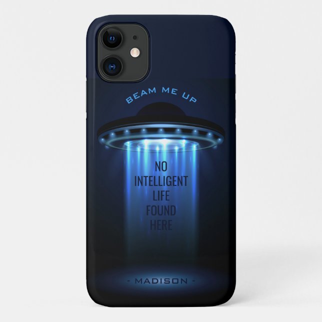 Capa Para iPhone 11 Casos de telefone de nave espacial OFO personaliza (Verso)