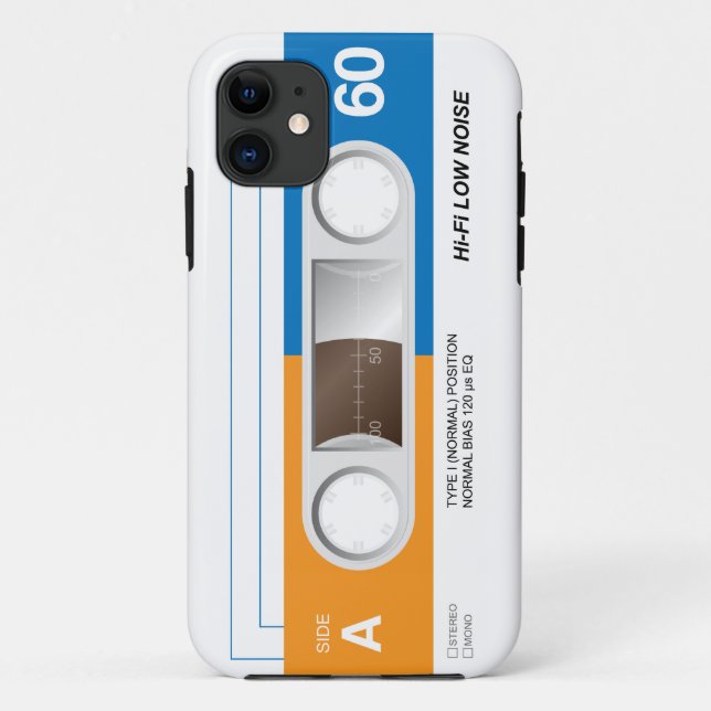 Capa Para iPhone 11 Cassete de banda magnética (Verso)