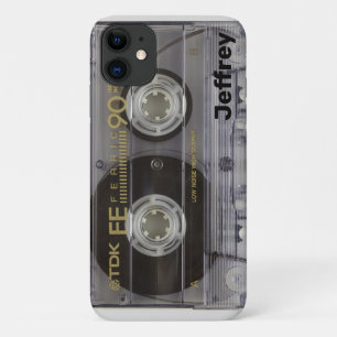 Capa Para iPhone 11 Cassete de Música com Nome
