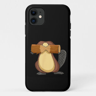 Capa Para iPhone 11 Castor para Fantasia de Animal de Halloween