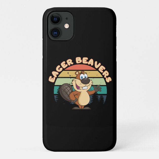 Capa Para iPhone 11 Castores Ansiosos (Verso)
