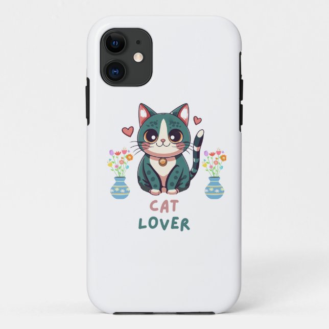 Capa Para iPhone 11 Cat Lover (Verso)