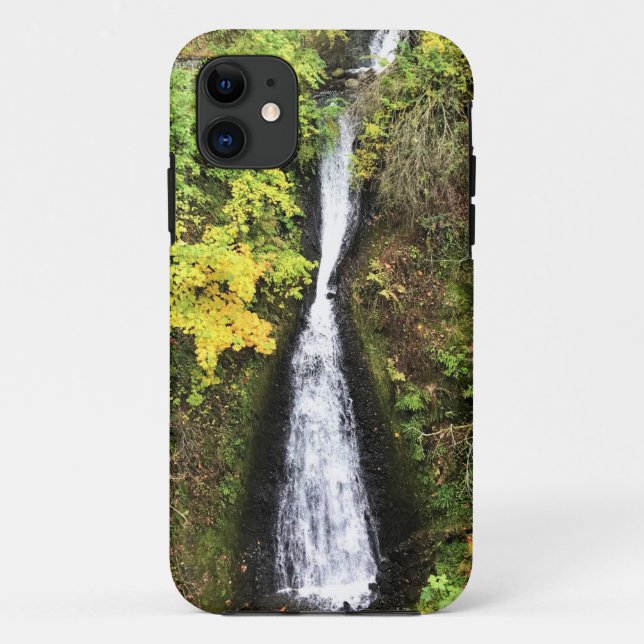 Capa Para iPhone 11 Cataratas de Shepperd's Dell, Desfiladeiro do Rio  (Verso)