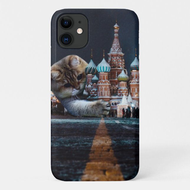 Capa Para iPhone 11 Catedral de Santo Basil e Hosico (Verso)