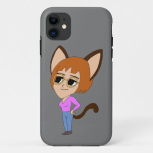 Capa Para iPhone 11 catgirl chibi