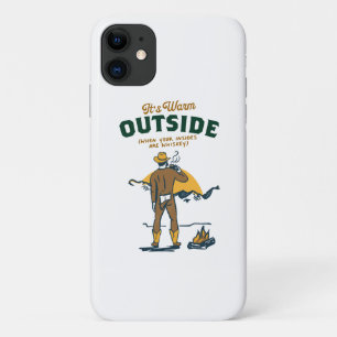 Capa Para iPhone 11 Caubói Engraçado Bebendo Uísque