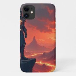 Capa Para iPhone 11 Cavaleiro Negro da Chama