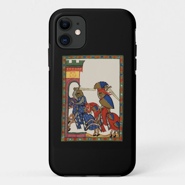 Capa Para iPhone 11 Cavaleiros A Armazenar O Castelo, 14 Century (Verso)