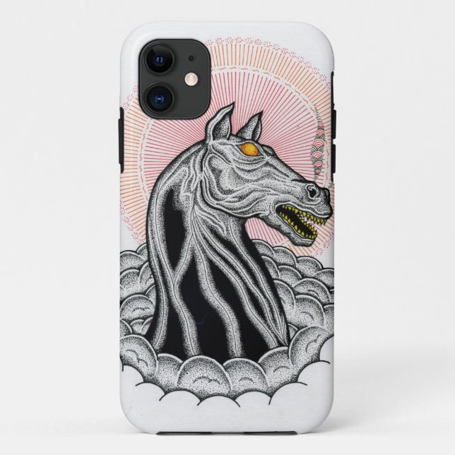 Capa Para iPhone 11 cavalo (Verso)