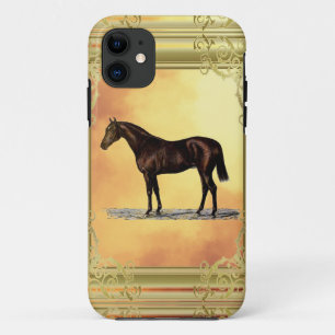 Capa Para iPhone 11 Cavalo Marrom