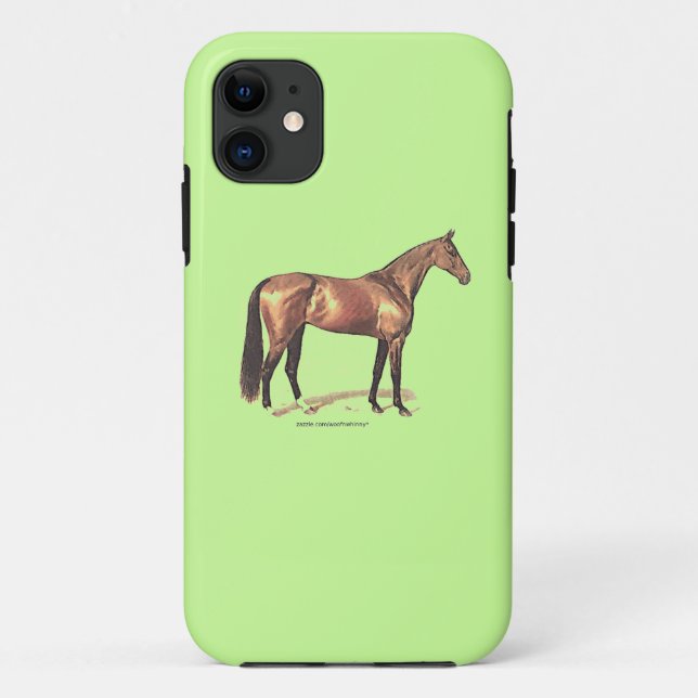 Capa Para iPhone 11 Cavalo puro (Verso)