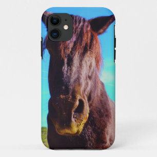 Capa Para iPhone 11 Cavalo Roxo com Boca Verde