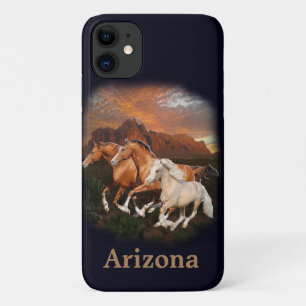Capa Para iPhone 11 Cavalos Selvagens