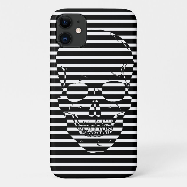 Capa Para iPhone 11 Caveira de Stripes (Verso)