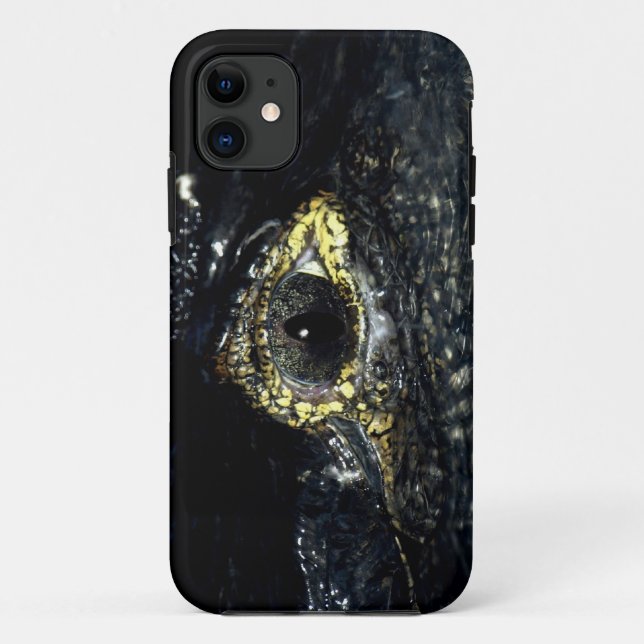 Capa Para iPhone 11 Cayman Crocodile Eye Reptile iPhone 5 Case (Verso)