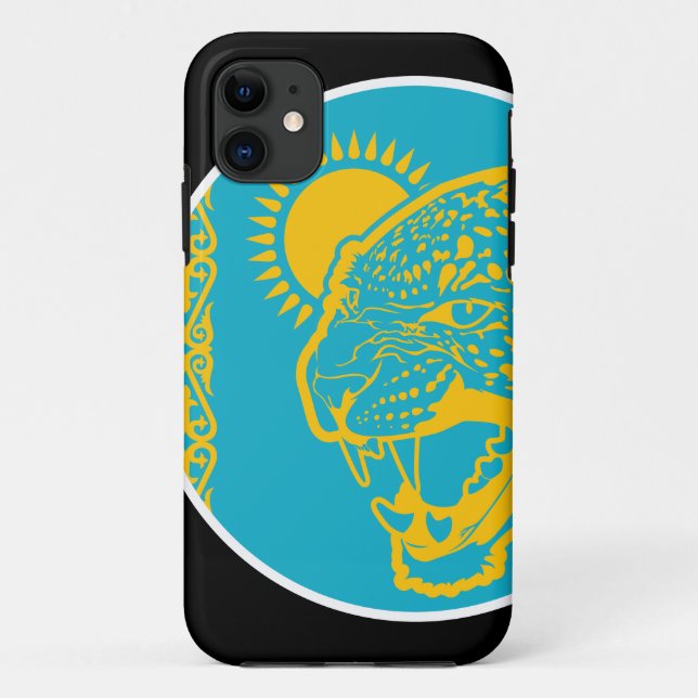 Capa Para iPhone 11 Cazaquistão - Leopardo-das-neves Kazakh (Verso)