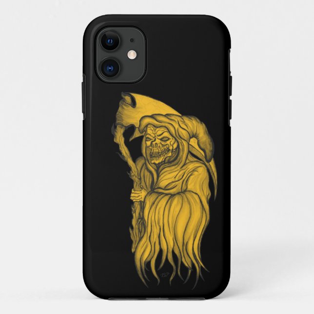 Capa Para iPhone 11 Ceifador - A Morte, Ceifeiro (Verso)