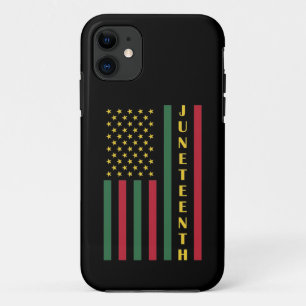 Capa Para iPhone 11 Celebração da Liberdade Juneteenth EUA Bandeira Am