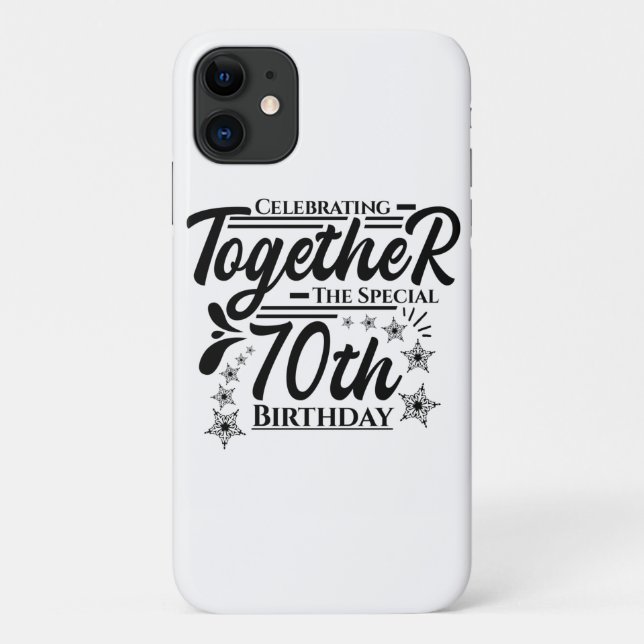 Capa Para iPhone 11 celebrating the 70th birthday (Verso)