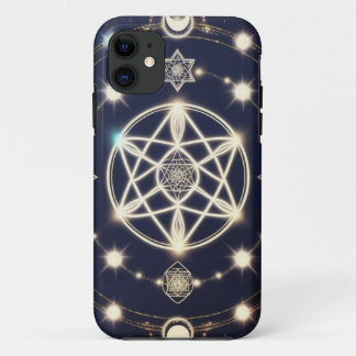 Capa Para iPhone 11 Celestial Moon Cycle Mandala – Sacred Geometry