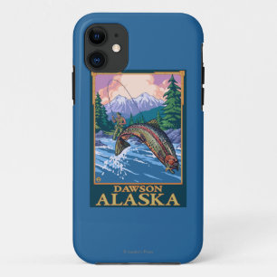 Capa Para iPhone 11 Cena da pesca com mosca - Dawson, Alaska