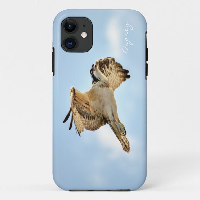 Capa Para iPhone 11 Cena Fotográfica de Osprey Fish-Eagle Wildlife (Verso)
