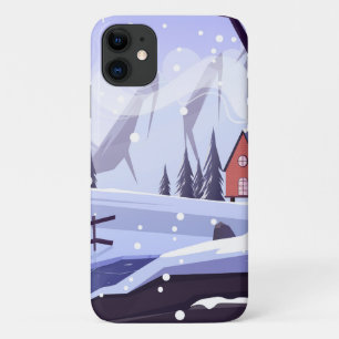 Capa Para iPhone 11 Cenário ao ar livre do inverno