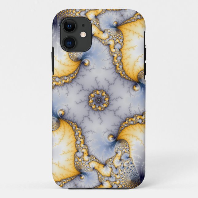 Capa Para iPhone 11 Central - Arte Fractal (Verso)