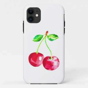 Capa Para iPhone 11 Cereja, cerejas vermelhas