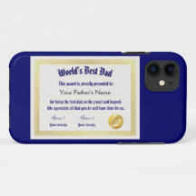 Certificado de Melhor Pai do Mundo Engraçado Moder