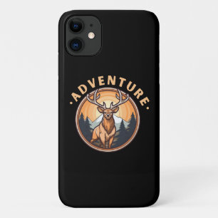 Capa Para iPhone 11 Cervo - Selvageria - Acampamento - Aventura