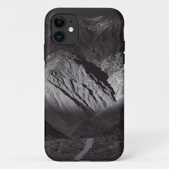 Capa Para iPhone 11 céu noturno preto e branco (Verso)