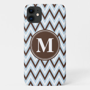 Capa Para iPhone 11 Cevon Castanho-Bebê com Monograma