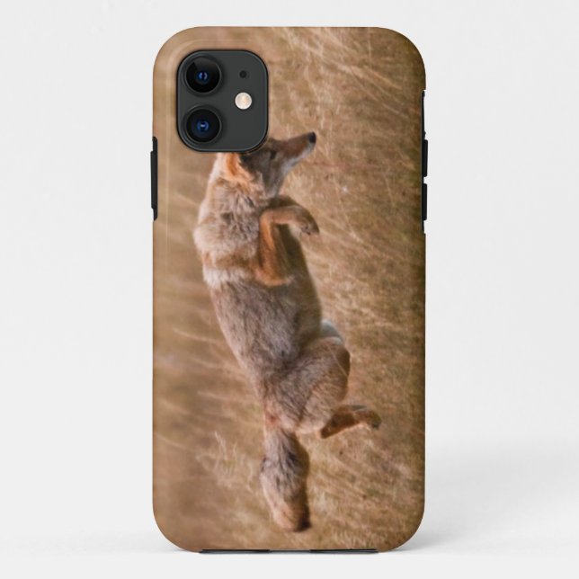 Capa Para iPhone 11 Chacal que pula - prados do Gibbon (Verso)