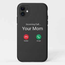 Capa Para iPhone 11 Chamada Recebida Da Sua Mãe
