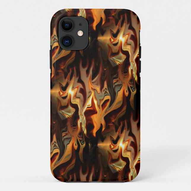 Capa Para iPhone 11 Chamas Dançantes.... (Verso)