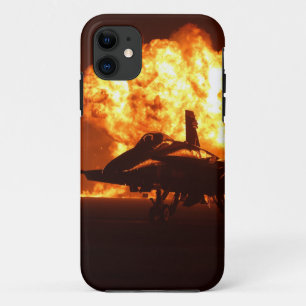 Capa Para iPhone 11 Chamas do Jet Fighter