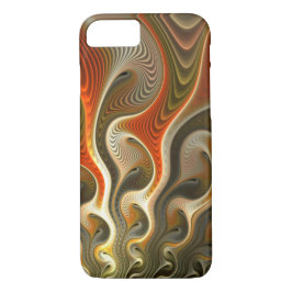 Capa Para iPhone 11 Chamas Laranja abstrato Definir Phasers