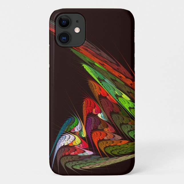 Capa Para iPhone 11 Chameleon Abstrato Art (Verso)
