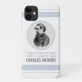 Capa Para iPhone 11 Charles Dickens Portrait e Cote
