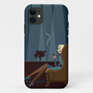 Capa Para iPhone 11 Charuto de fumo da mulher de negócios