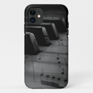 Capa Para iPhone 11 Chaves de Piano de Música
