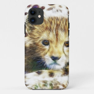 Capa Para iPhone 11 Cheetah Impressão Wild Animal