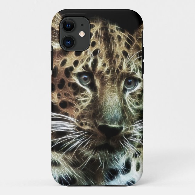 Capa Para iPhone 11 Cheetah Impressão Wild Animal (Verso)