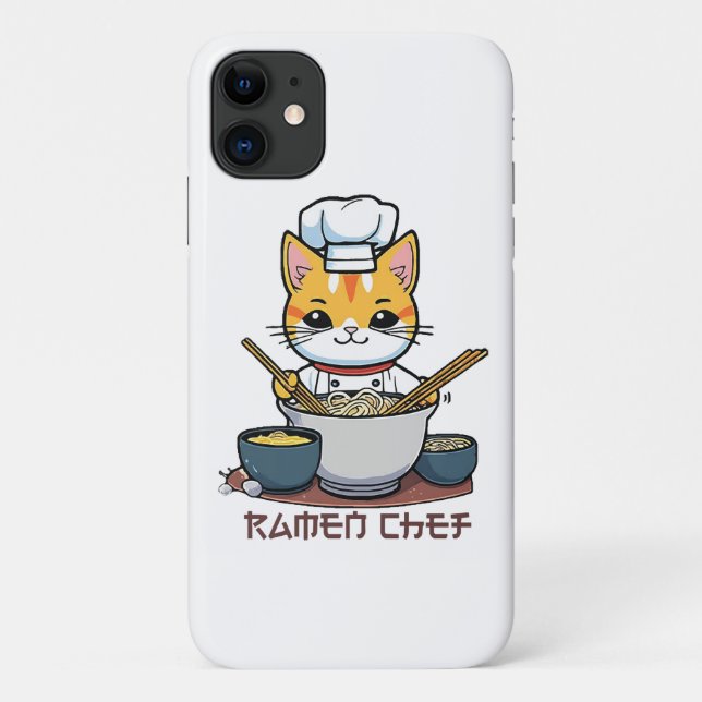 Capa Para iPhone 11 Chef de Ramen (Verso)